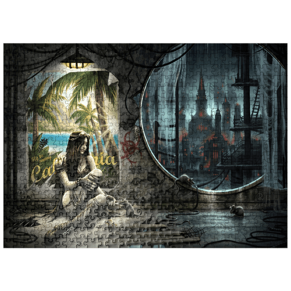 MyPuzzle - Lost Times Distopian Future - Sarah Richter - Premium 500 Piece Jigsaw Puzzle for Adults
