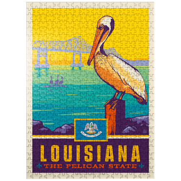MyPuzzle - Louisiana: The Pelican State - Premium 500 Piece Jigsaw Puzzle for Adults