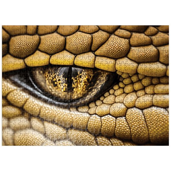 MyPuzzle - Macro Photography: Sly Stare Snake Reptile Eye - Premium 500 Piece Jigsaw Puzzle for Adults