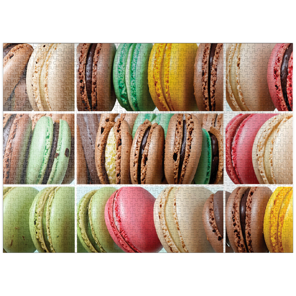 MyPuzzle - Marvelous Macarons - Premium 1000 Piece Jigsaw Puzzle for Adults