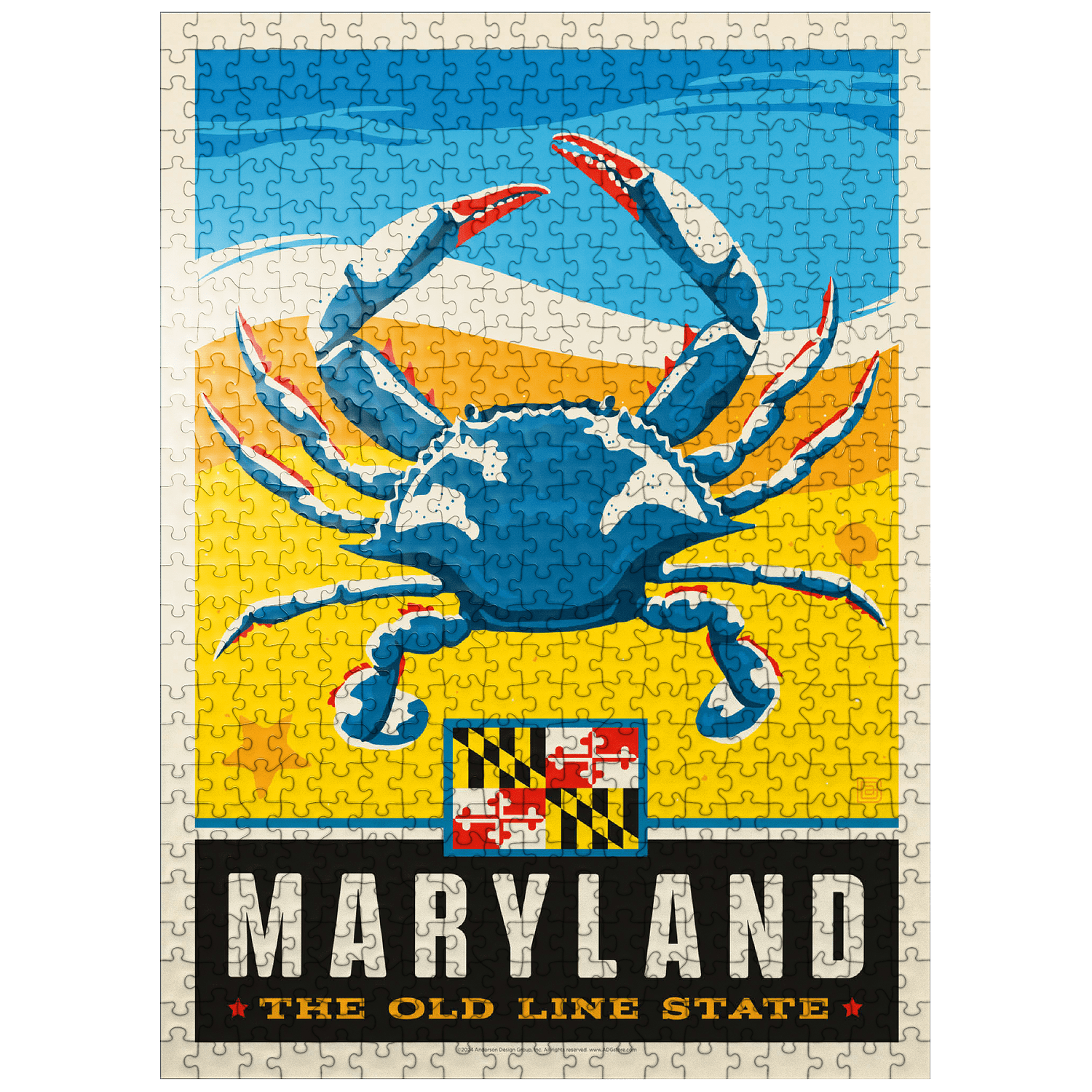 MyPuzzle - Maryland: The Old Line State - Premium 500 Piece Jigsaw Puzzle for Adults