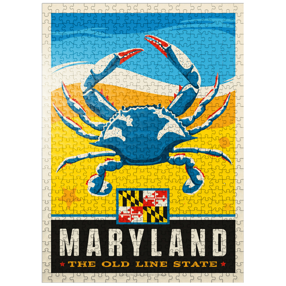 MyPuzzle - Maryland: The Old Line State - Premium 500 Piece Jigsaw Puzzle for Adults