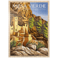thumbnail image 1 of MyPuzzle - Mesa Verde National Park - Sunrise At Cliff Palace, Vintage Travel Poster - Premium 500 Piece Jigsaw Puzzle for Adults, 1 of 6