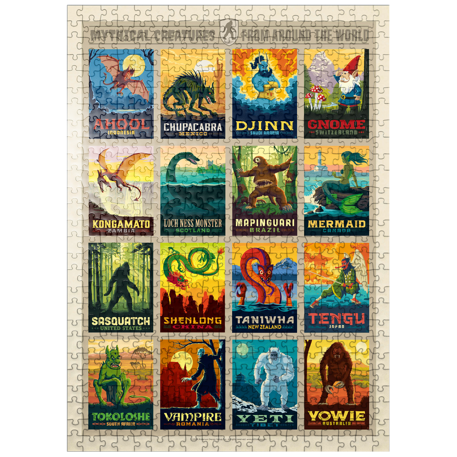 MyPuzzle - Mythical Creatures From Around The World, Vintage