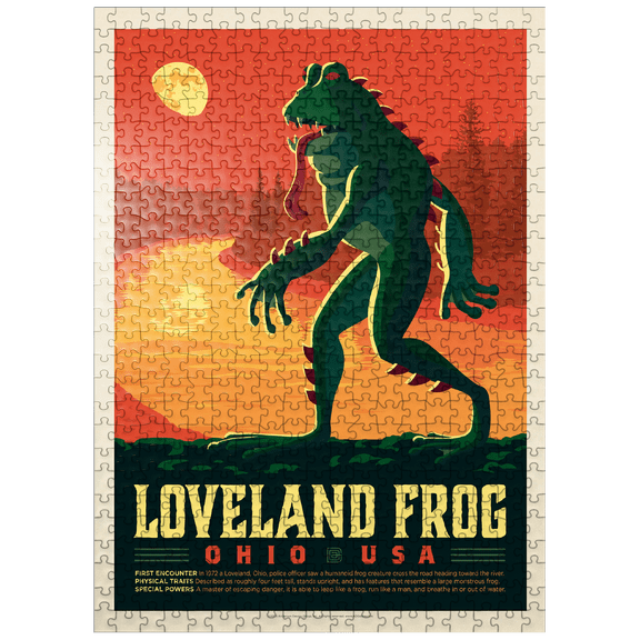 MyPuzzle - Mythical Creatures: Loveland Frog - Premium 500 Piece Jigsaw Puzzle for Adults