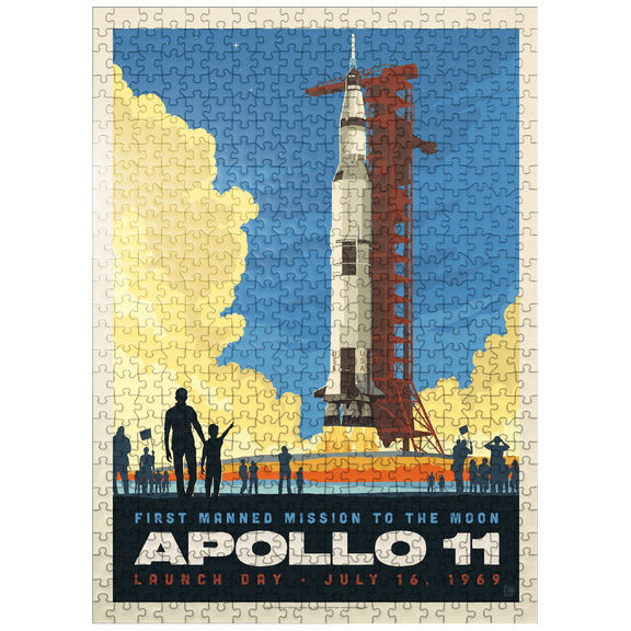 MyPuzzle - NASA 1969: Apollo 11 Lift-Off - Premium 500 Piece Jigsaw Puzzle for Adults