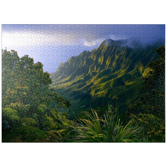 MyPuzzle - Na Pali Coast, Kauai Island, Hawaii, USA - Premium 1000 Piece Jigsaw Puzzle for Adults