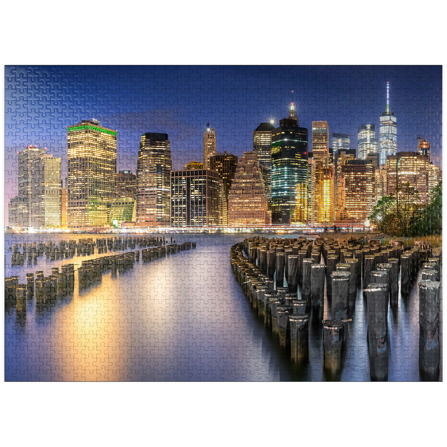 MyPuzzle - New York Skyline - Premium 1000 Piece Jigsaw Puzzle for ...
