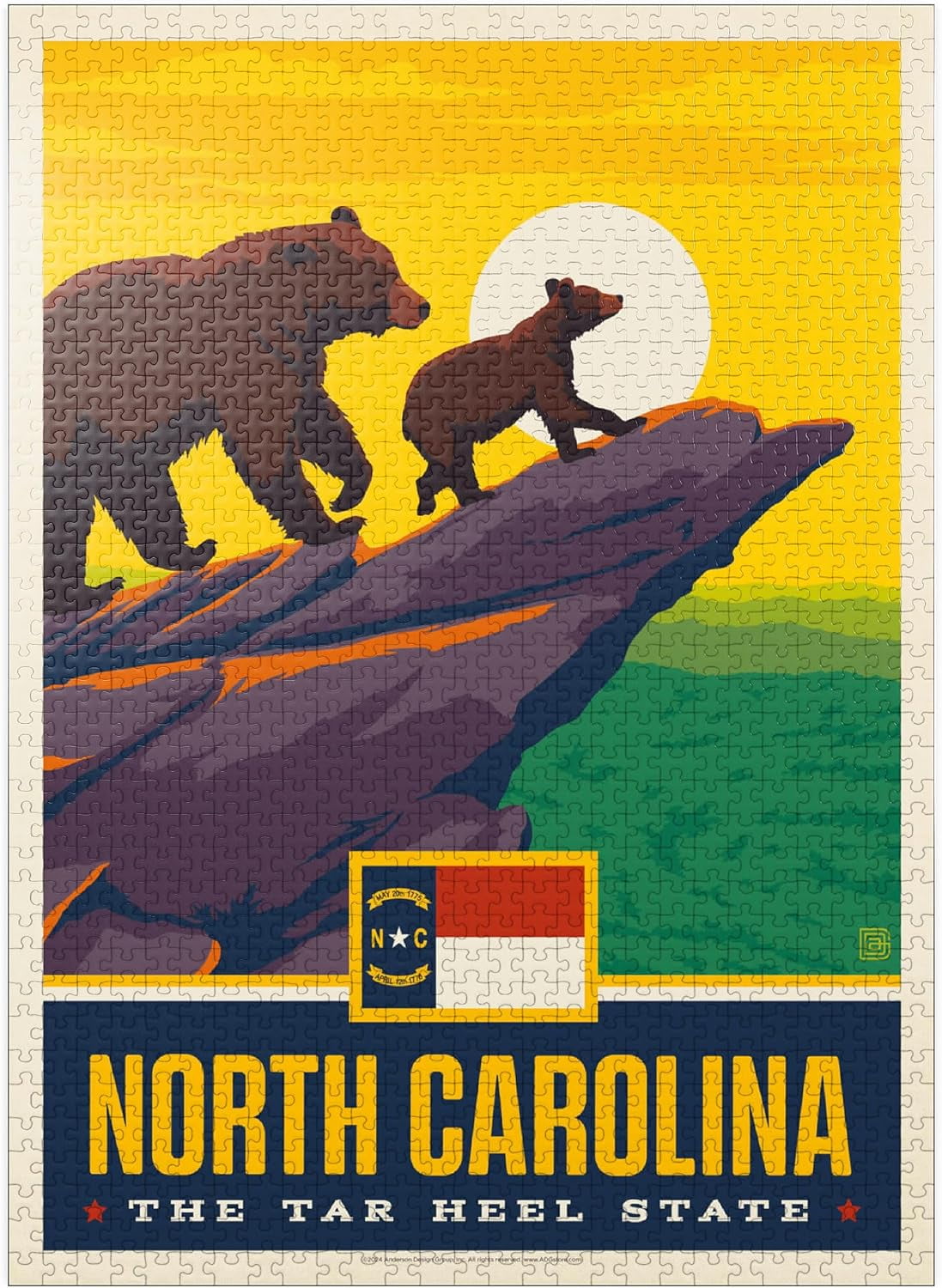MyPuzzle North Carolina: The Tar Heel State Premium 1000 Piece Jigsaw MyPuzzle North Carolina: The Tar Heel State Premium 1000 Piece Jigsaw