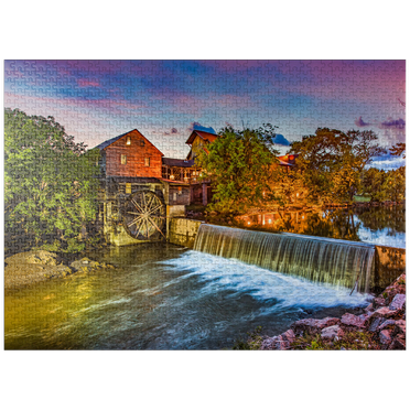 MyPuzzle - Old Mill In Pigeon Forge, Tennessee - Premium 1000 Piece Jigsaw Puzzle for Adults