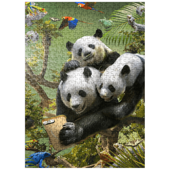 MyPuzzle - Panda Selfie, Pandas - Random Galaxy - Premium 500 Piece Jigsaw Puzzle for Adults