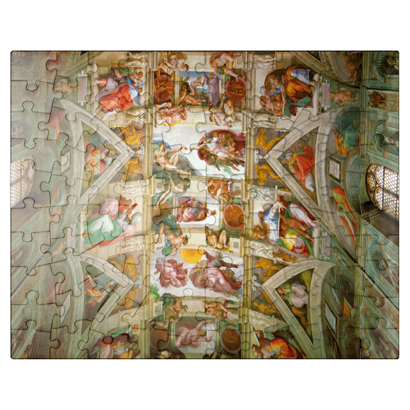 MyPuzzle - Piatnik: Ceiling Painting Of The Sistine Chapel - Premium 100 Piece Jigsaw Puzzle for Adults