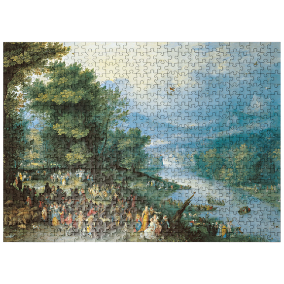 MyPuzzle - Piatnik: Landscape With The Young Tobias - Premium 500 Piece Jigsaw Puzzle for Adults