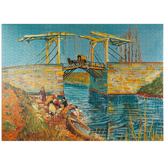MyPuzzle - Piatnik: The Bridge Of Langlois In Arles By Vincent Van Gogh - Premium 1000 Piece Jigsaw Puzzle for Adults