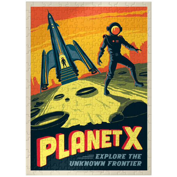 MyPuzzle - Planet X, Vintage Poster - Premium 300 Piece Jigsaw Puzzle for Adults
