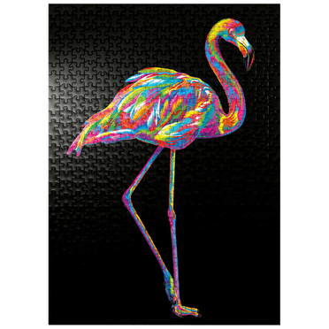 MyPuzzle - Pop Colors Flamingo - Premium 500 Piece Jigsaw Puzzle for Adults