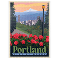 thumbnail image 1 of MyPuzzle - Portland, Oregon: City Of Roses, Vintage Poster - Premium 1000 Piece Jigsaw Puzzle for Adults, 1 of 6