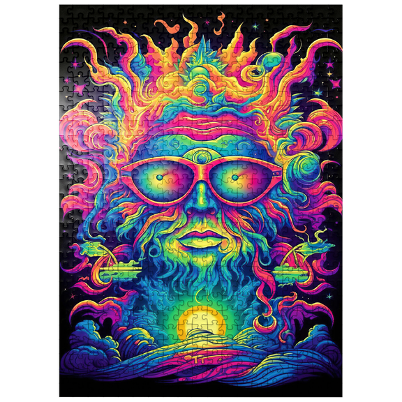MyPuzzle - Psychedelic Cosmic Guru - Premium 500 Piece Jigsaw Puzzle for Adults
