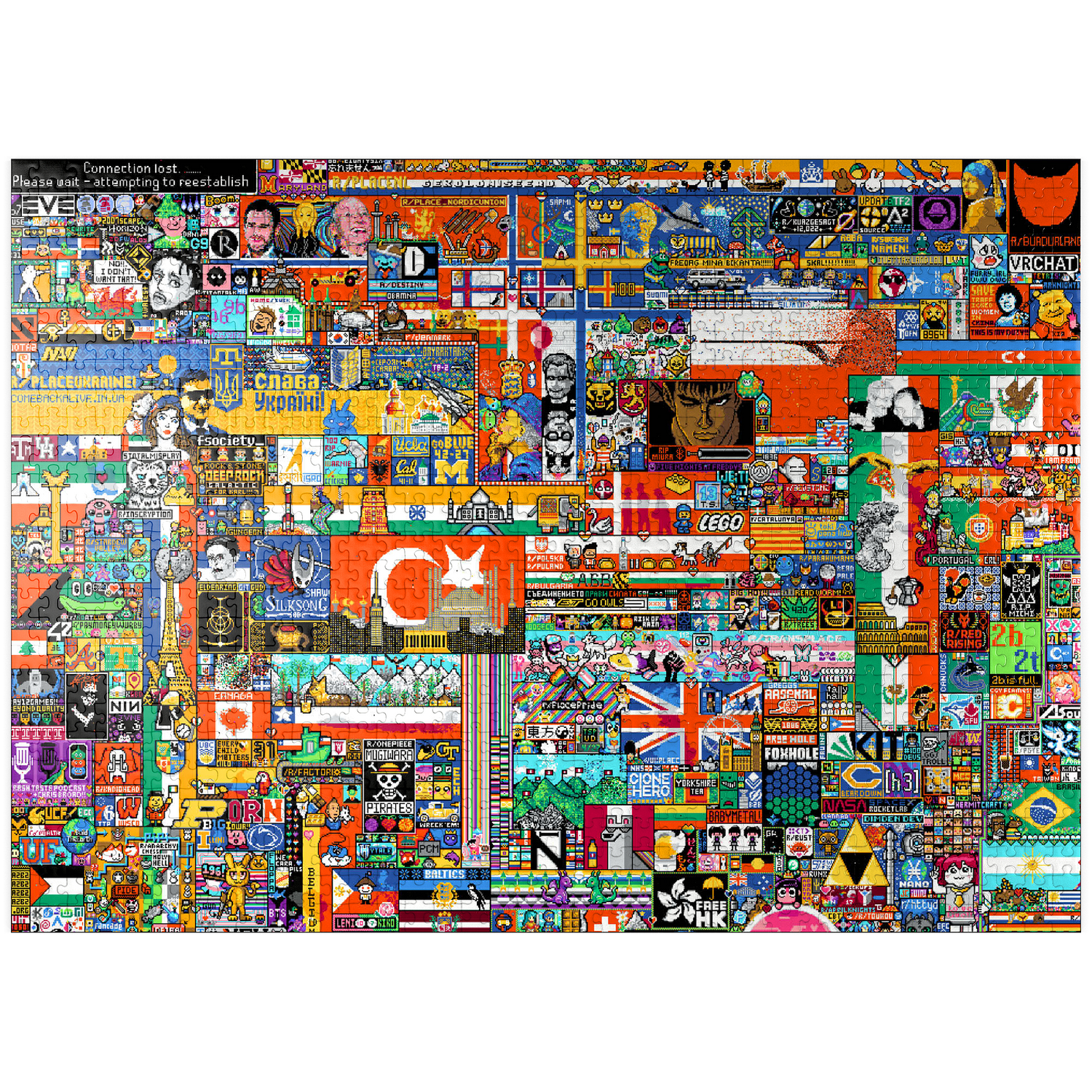 MyPuzzle - R/place Reddit Pixel War 04.2022 - Extreme Size, Part 1/6 ...