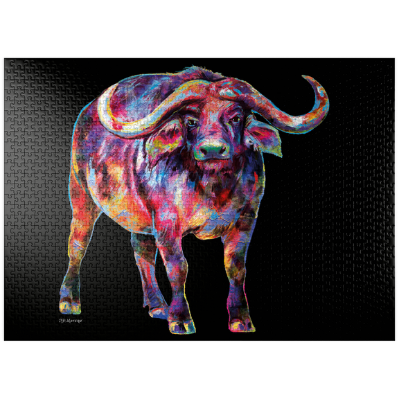MyPuzzle - Raging Bull - Premium 1000 Piece Jigsaw Puzzle for Adults