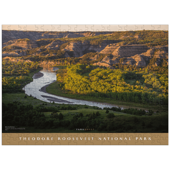 MyPuzzle - River Bend Overlook - Theodore Roosevelt National Park - Premium 300 Piece Jigsaw Puzzle for Adults