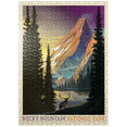 thumbnail image 1 of MyPuzzle - Rocky Mountain National Park: Pyramid Peak, Vintage Poster - Premium 500 Piece Jigsaw Puzzle for Adults, 1 of 6