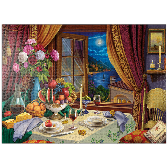 MyPuzzle - Romantic Dinner - Premium 1000 Piece Jigsaw Puzzle for Adults