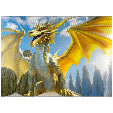 MyPuzzle - Saffron Dragon - Premium 1000 Piece Jigsaw Puzzle for Adults