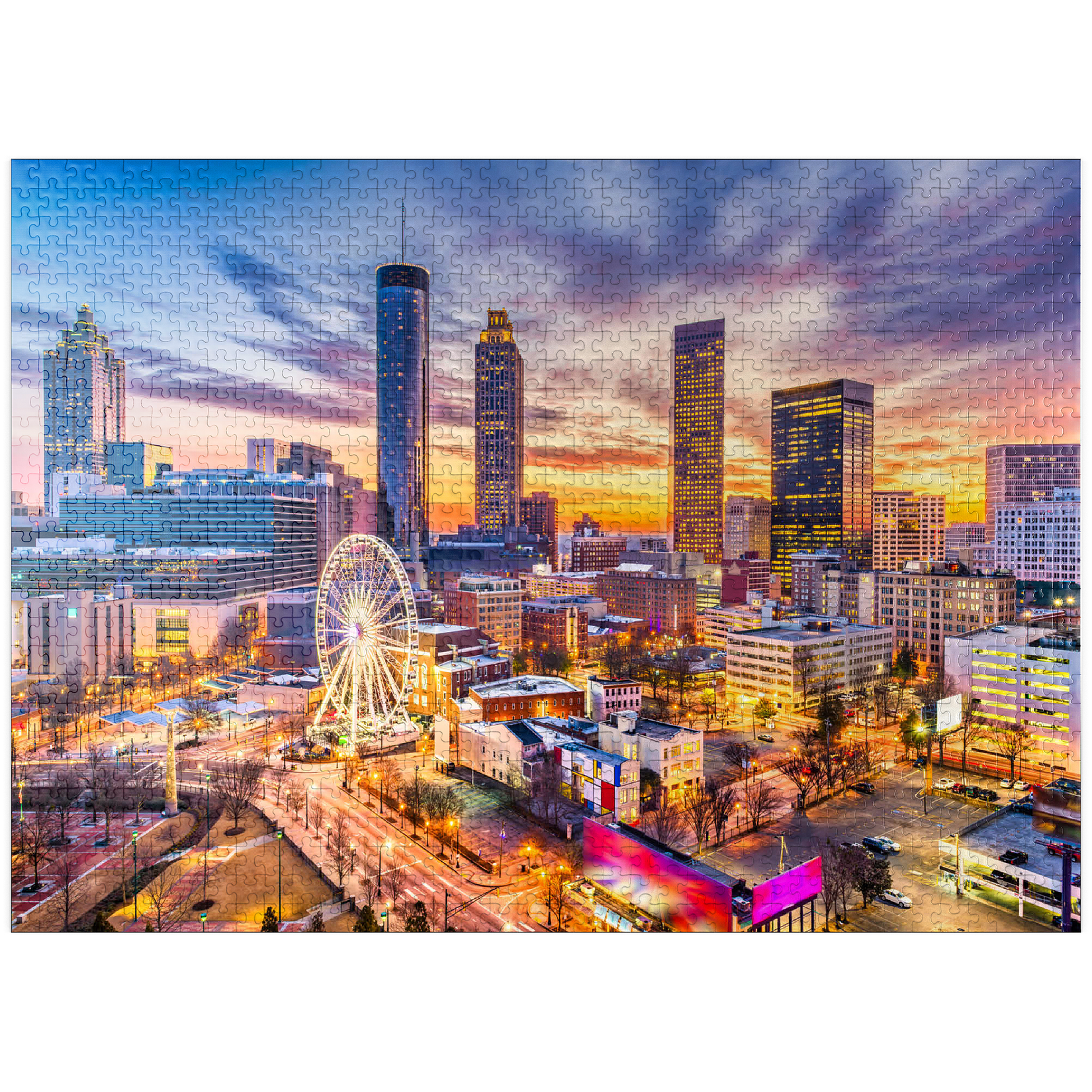 500-Piece Jigsaw Puzzle – Atlanta Skyline Puzzle For Adults, Made In USA, Premium Quality - View #10