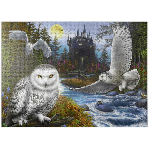 MyPuzzle - Snowy Owls - Premium 1000 Piece Jigsaw Puzzle for Adults