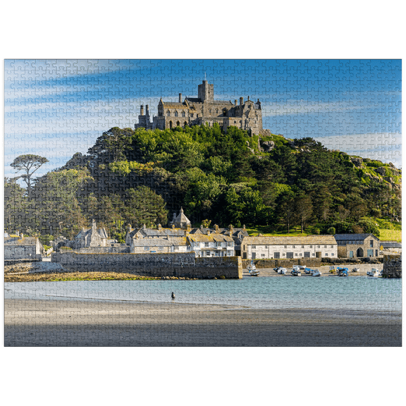 MyPuzzle - St Michael's Mount, Marazion Near Penzance, Penwith Peninsula, Cornwall - Premium 1000 Piece Jigsaw Puzzle for Adults