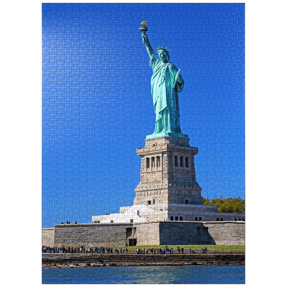 MyPuzzle - Statue Of Liberty, Liberty Island, New York City, New York, USA - Premium 1000 Piece Jigsaw Puzzle for Adults