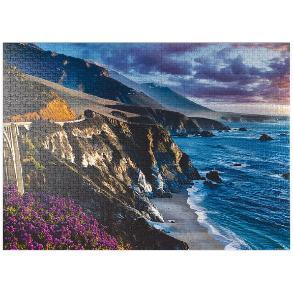 MyPuzzle - Sunset On Big Sur - Premium 1000 Piece Jigsaw Puzzle for Adults