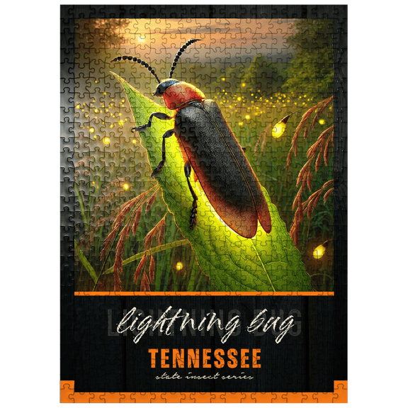 MyPuzzle - Tennessee, Lightning Bug: State Insects Series - Premium 500 Piece Jigsaw Puzzle for Adults