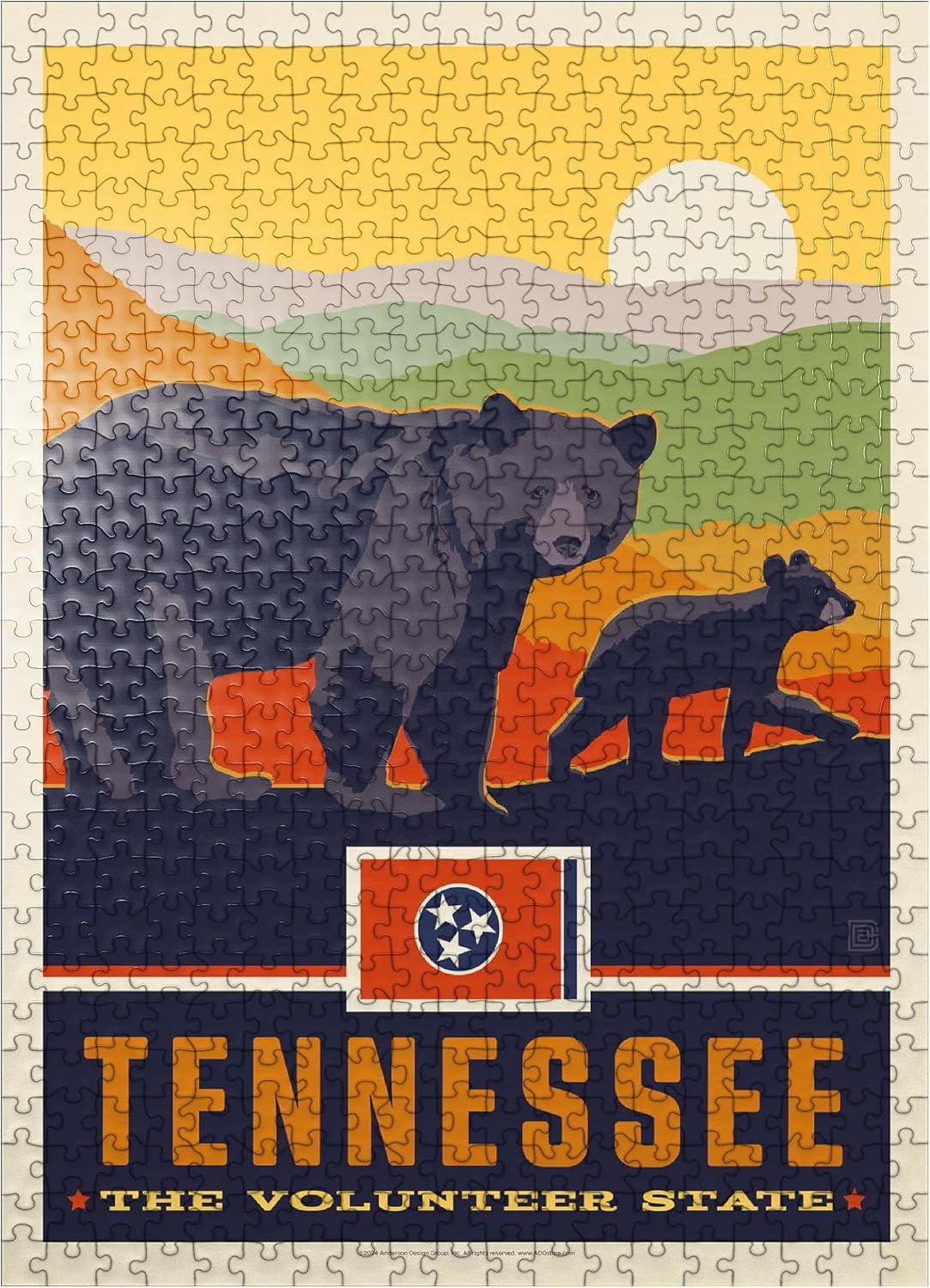 MyPuzzle Tennessee: The Volunteer State - Premium 500 Piece Jigsaw ...