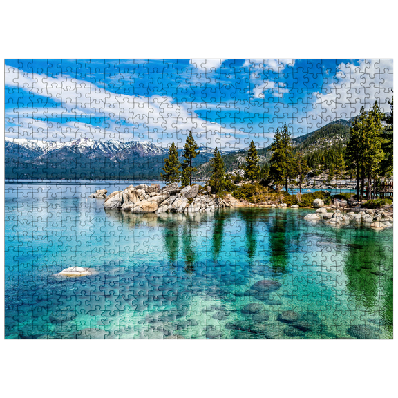 MyPuzzle - The Beautiful Crystal Clear Waters Of Lake Tahoe - Premium 500 Piece Jigsaw Puzzle for Adults