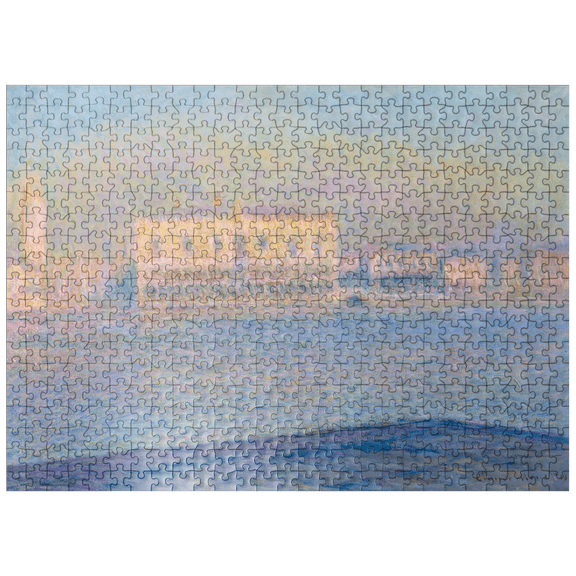 MyPuzzle - The Doges Palace Seen From San Giorgio Maggiore 1908 By Claude Monet - Premium 500 Piece Jigsaw Puzzle for Adults