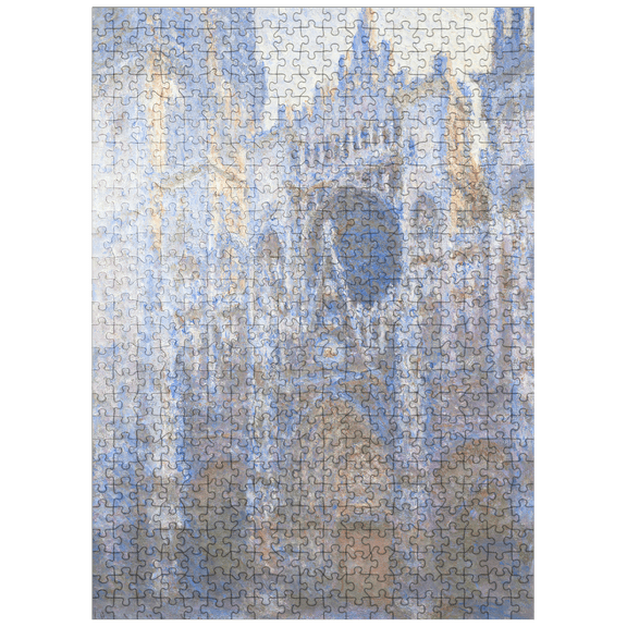 MyPuzzle - The Portal Of Rouen Cathedral In Morning Light 1894 By Claude Monet - Premium 500 Piece Jigsaw Puzzle for Adults