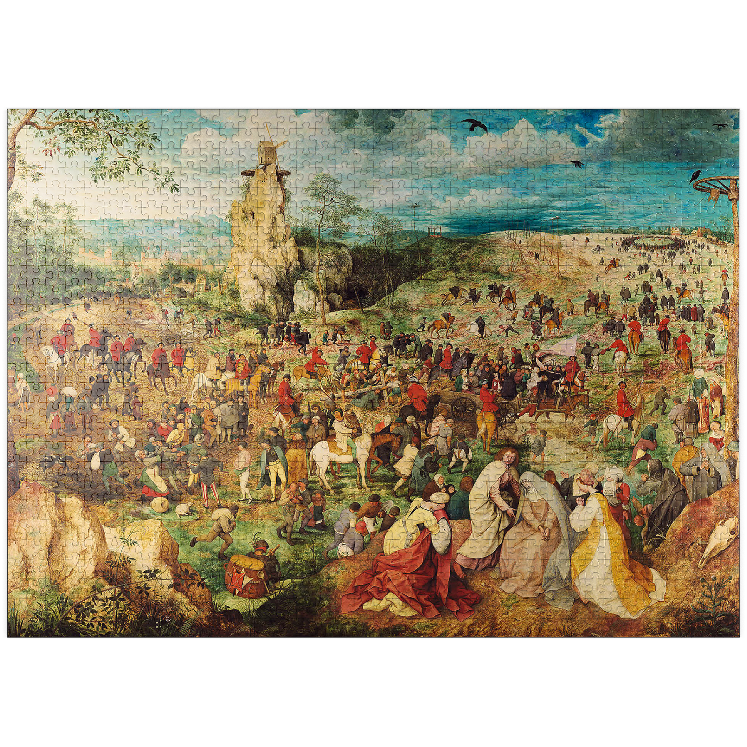 MyPuzzle - The Procession To Calvary 1564 By Pieter Bruegel The Elder - Premium 1000 Piece Jigsaw Puzzle for Adults
