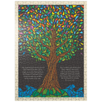 MyPuzzle - Tree Of Life, Vintage Poster - Premium 500 Piece Jigsaw Puzzle for Adults