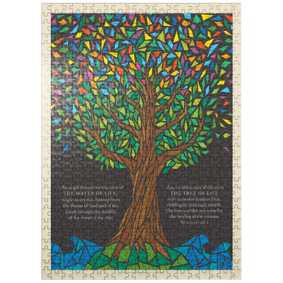 MyPuzzle - Tree Of Life, Vintage Poster - Premium 500 Piece Jigsaw Puzzle for Adults