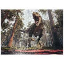 MyPuzzle - Tyrannosaurus Rex And His Cub - Premium 500 Piece Jigsaw Puzzle for Adults