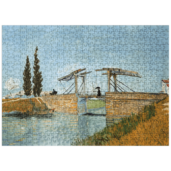 MyPuzzle - Vincent Van Goghs Langlois Bridge At Arles 1888 - Premium 500 Piece Jigsaw Puzzle for Adults