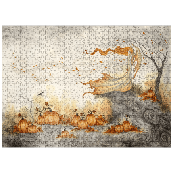 MyPuzzle - Whispers In The Pumpkin Patch Fairy - Amy Brown - Premium 500 Piece Jigsaw Puzzle for Adults