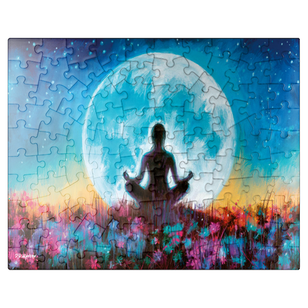 MyPuzzle - Yoga Moon - Premium 100 Piece Jigsaw Puzzle for Adults