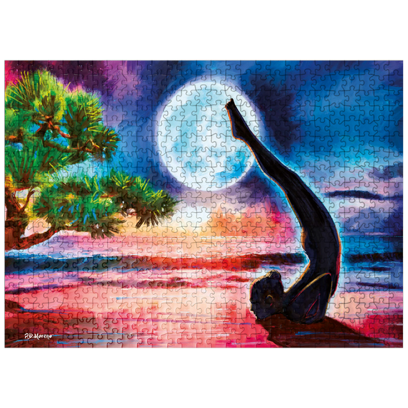 MyPuzzle - Yoga On The Beach - Premium 500 Piece Jigsaw Puzzle for Adults
