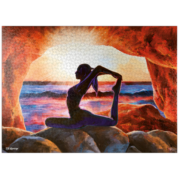 MyPuzzle - Yoga On The Rocks - Premium 1000 Piece Jigsaw Puzzle for Adults