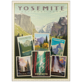 thumbnail image 1 of MyPuzzle - Yosemite National Park: Collage Print, Vintage Poster - Premium 1000 Piece Jigsaw Puzzle for Adults, 1 of 6