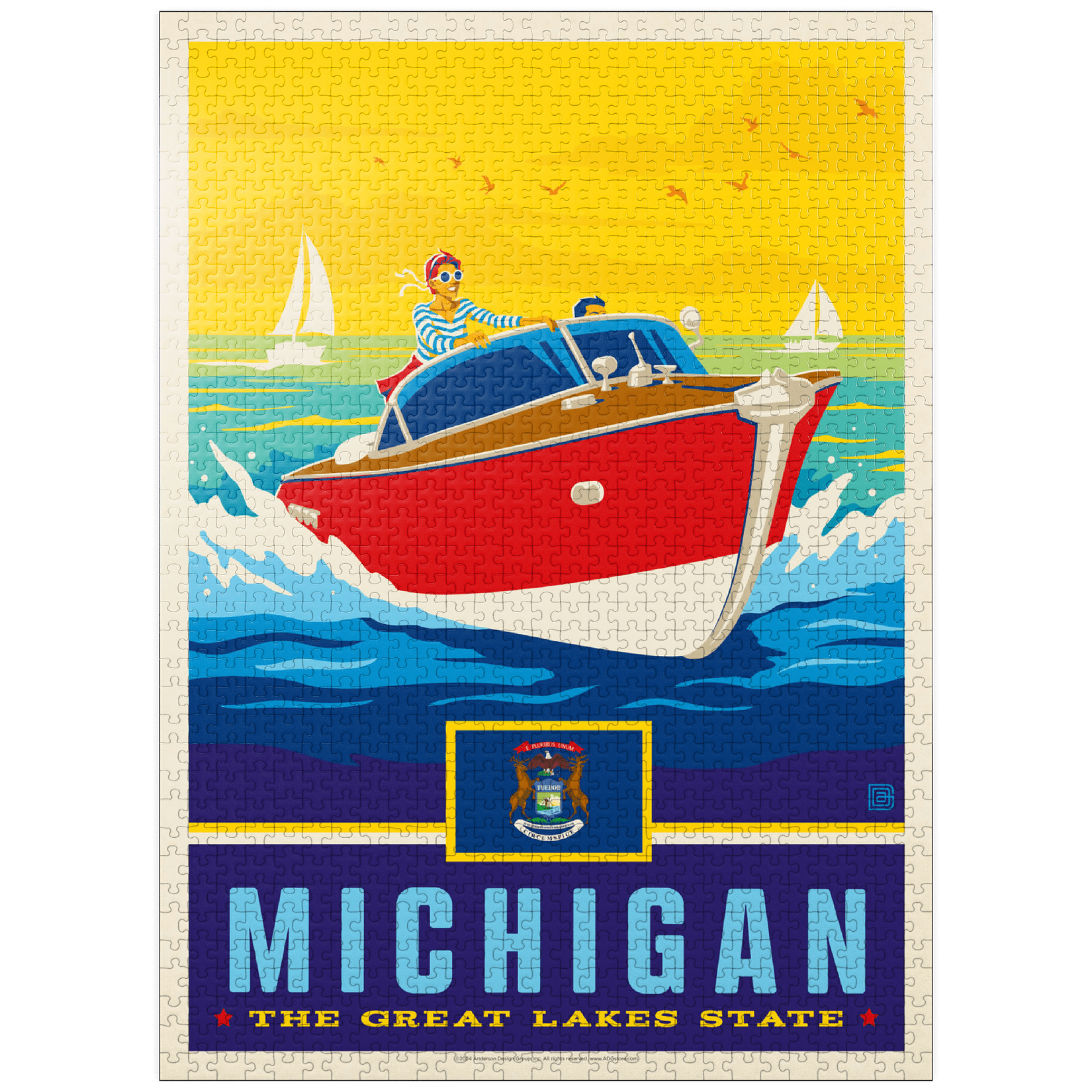 Nebraska Cornhusker State 500-Piece Jigsaw Puzzle - Premium American-Made Adult Puzzle