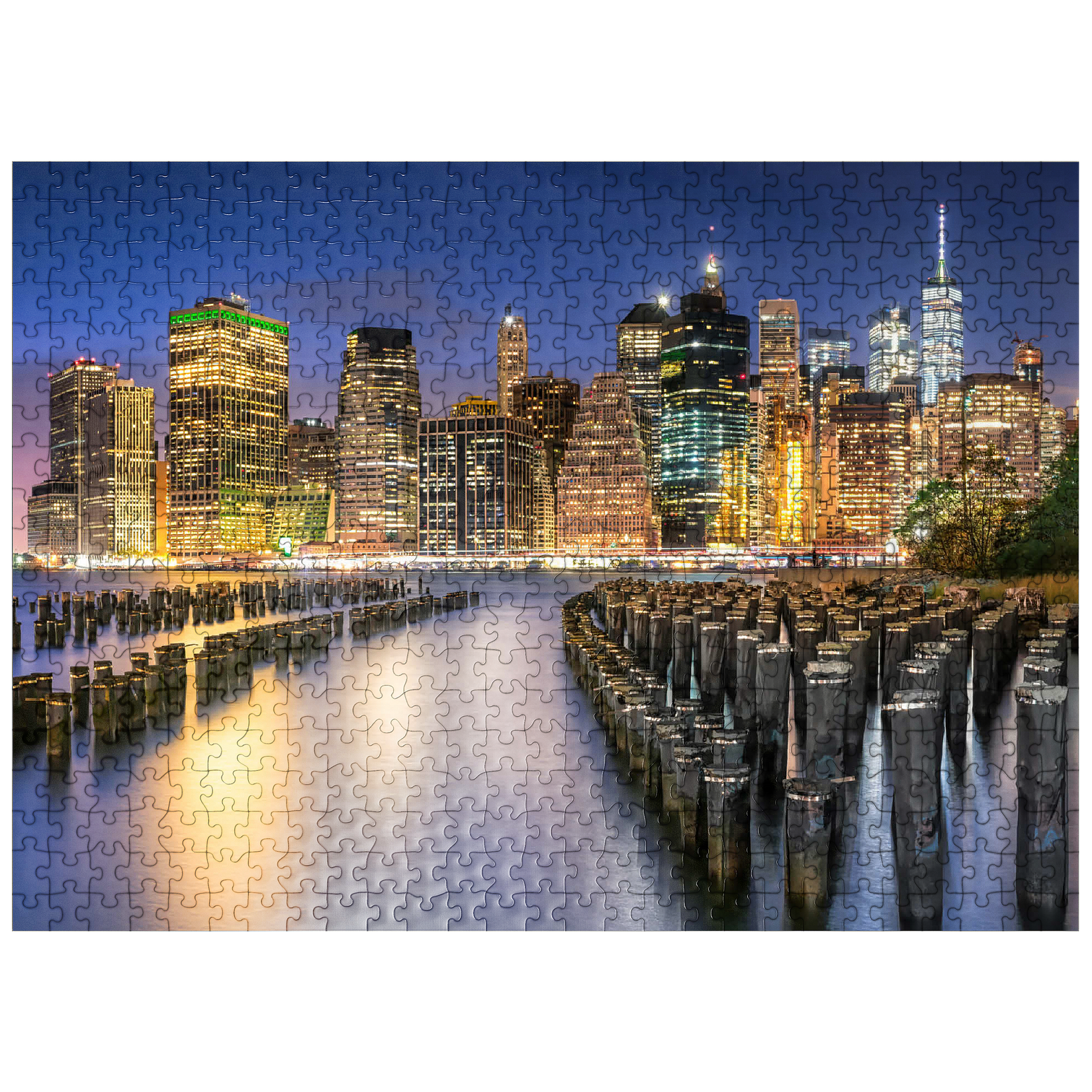 MyPuzzle - New York Skyline - Premium 500 Piece Jigsaw Puzzle for ...